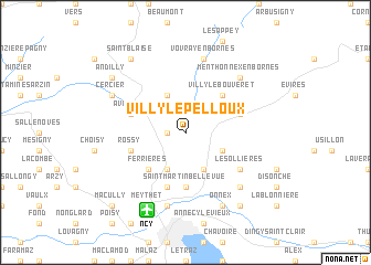 map of Villy-le-Pelloux