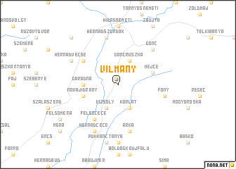 map of Vilmány