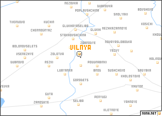 map of Vilʼnya