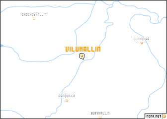 map of Vilú Mallín