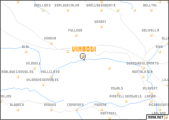 map of Vimbodí