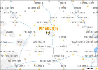map of Vimercate