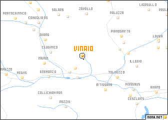map of Vinaio