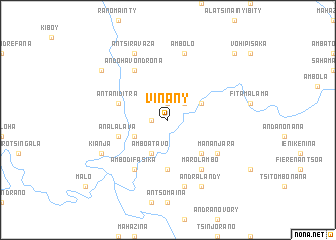 map of Vinany