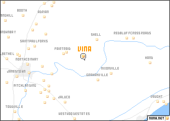 map of Vina