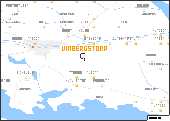 map of Vinbergstorp