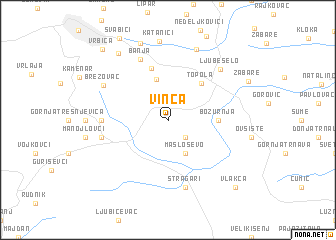 map of Vinča