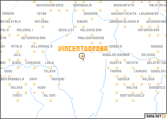 map of Vincent Doroba