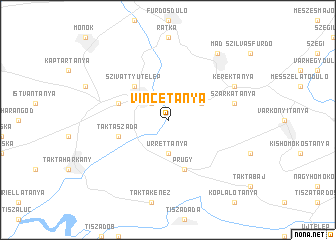 map of Vincetanya