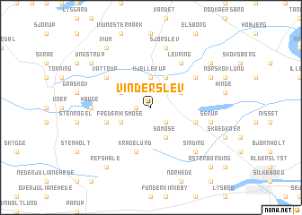 map of Vinderslev