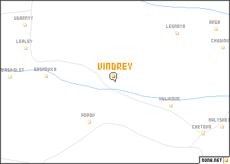map of Vindrey