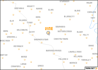 map of Vine