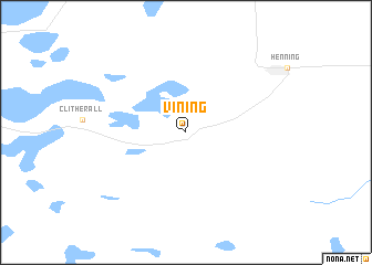 map of Vining