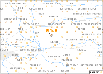 map of Vinje