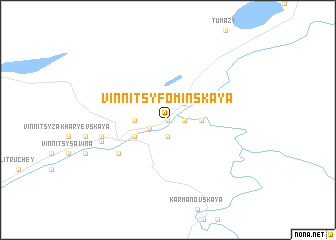 map of Vinnitsy-Fominskaya