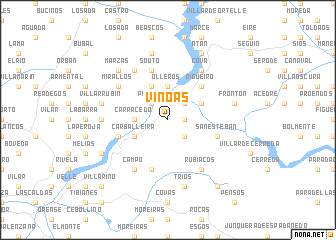 map of Viñoás