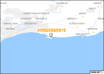 map of Vinogradnoye