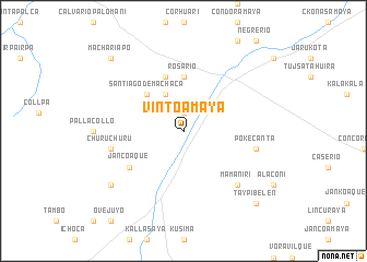 map of Vinto Amaya