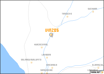 map of Vinzos