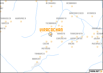map of Viracochán