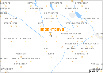 map of Virághtanya