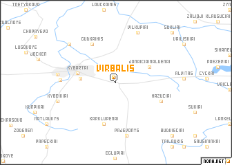 map of Virbalis
