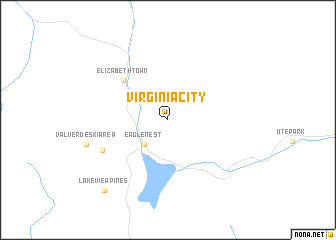 map of Virginia City