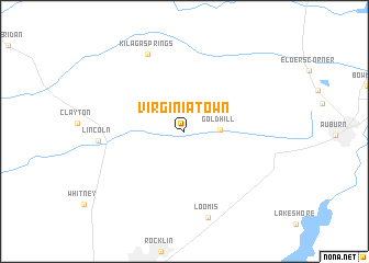 map of Virginiatown