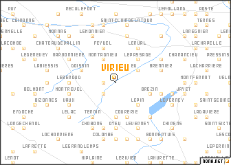 map of Virieu