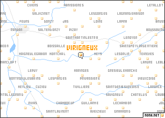 map of Virigneux