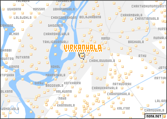 map of Virkanwāla