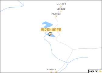 map of Virkkunen