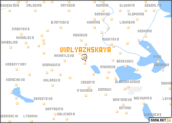 map of Virlyazhskaya