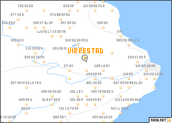 map of Virrestad