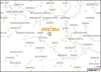 map of Virštanj