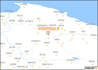 map of Viru-Nigula