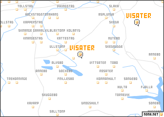 map of Visäter