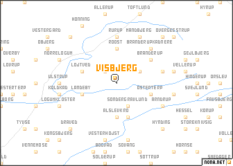 map of Visbjerg