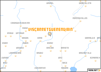 map of Viscarret-Guerendiáin