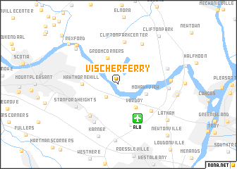 map of Vischer Ferry