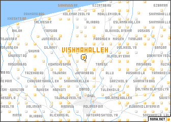 map of Vīsh Maḩalleh