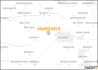 map of Vishnëvoye