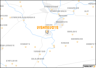 map of Vishnëvoye