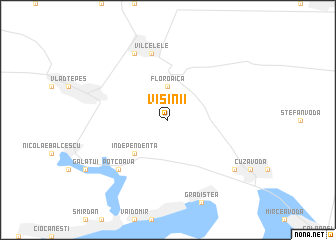 map of Vişinii