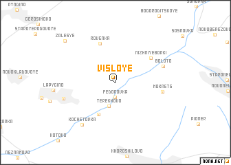 map of Visloye