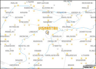 map of Vismantai I