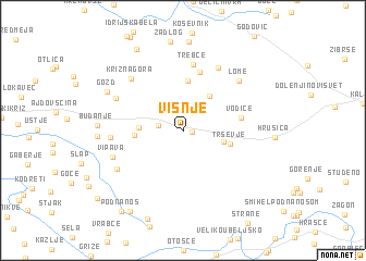 map of Višnje