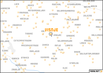 map of Višnje