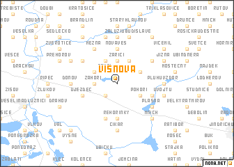 map of Višňová