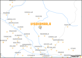 map of Visoka Maala